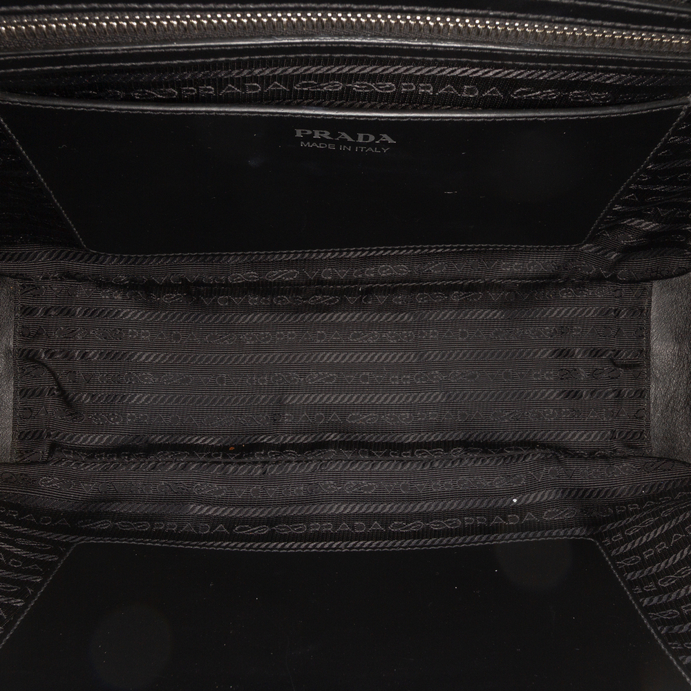 Pre-Loved Prada City Calf Racing Satchel - Picture 4 of 12